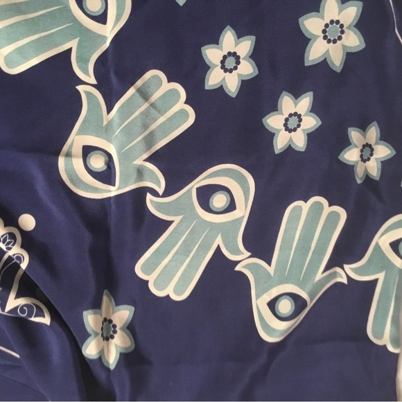 Otrera HAMSA PRINTED SILK, SCARF - Picture 9 of 9